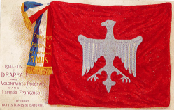 Polonais drapeau des volontaires